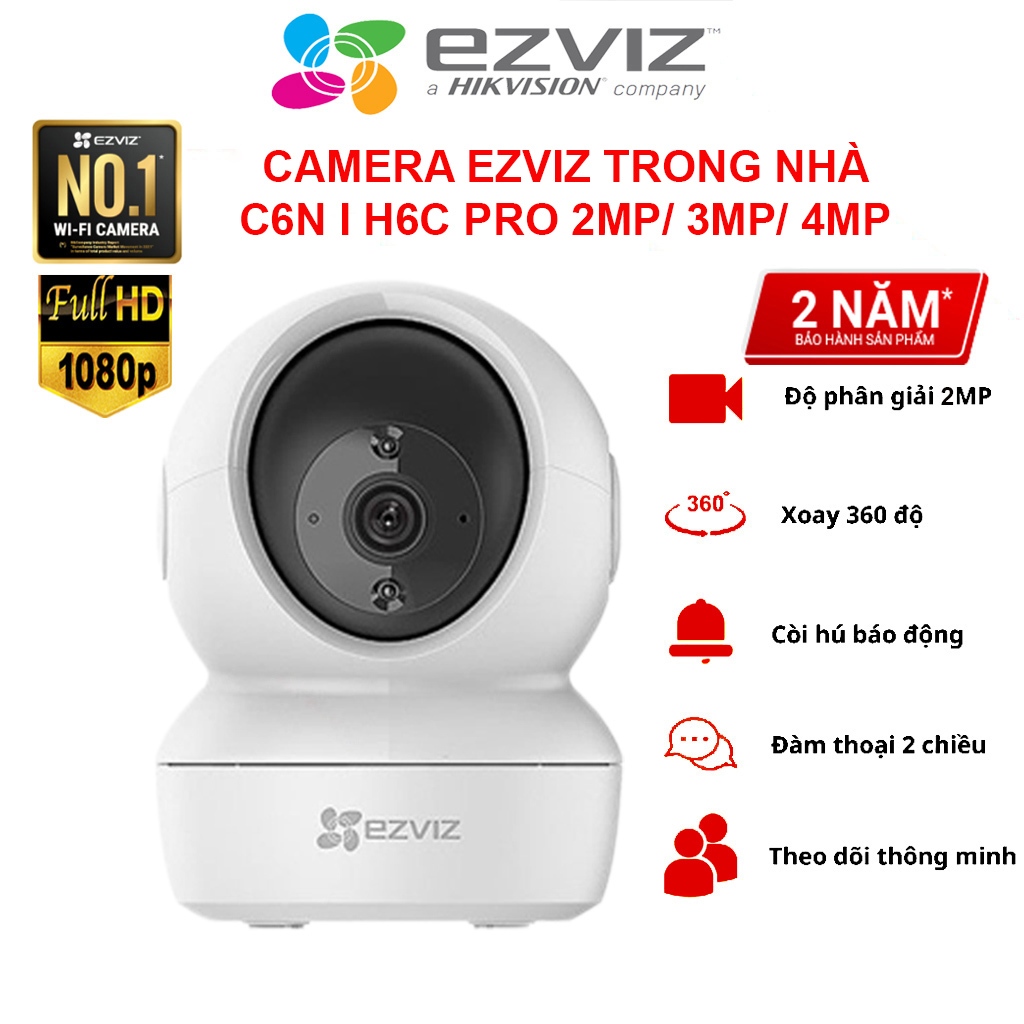 Camera Wifi trong nhà EZVIZ C6N 3MP 5MP 8MP 2K 3K 4K Đàm thoại 2 chiều ...