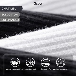 [LIVE] Hộp 5 đôi tất xù GOMTAT cổ cao trơn nam nữ có đệm xù dày chất liệu cotton êm chân - TATXU-TRON-CB5