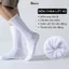 Hộp 5 đôi tất xù GOMTAT cổ cao trơn nam nữ có đệm xù dày chất liệu cotton êm chân - TATXU-TRON-CB5