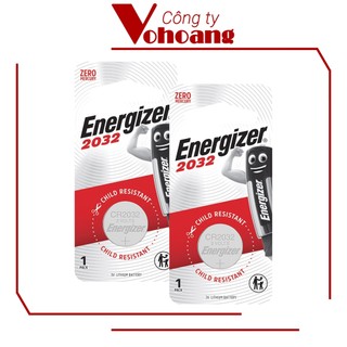 Bộ 2 Pin Energizer 2032 3V (Bạc)