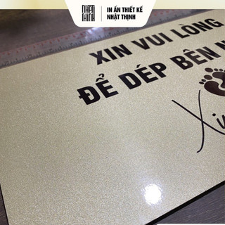 BẢNG VUI LÒNG ĐỂ DÉP BÊN NGOÀI • BẢNG CHÚ Ý KHU VỰC ĐỂ DÉP [V05]
