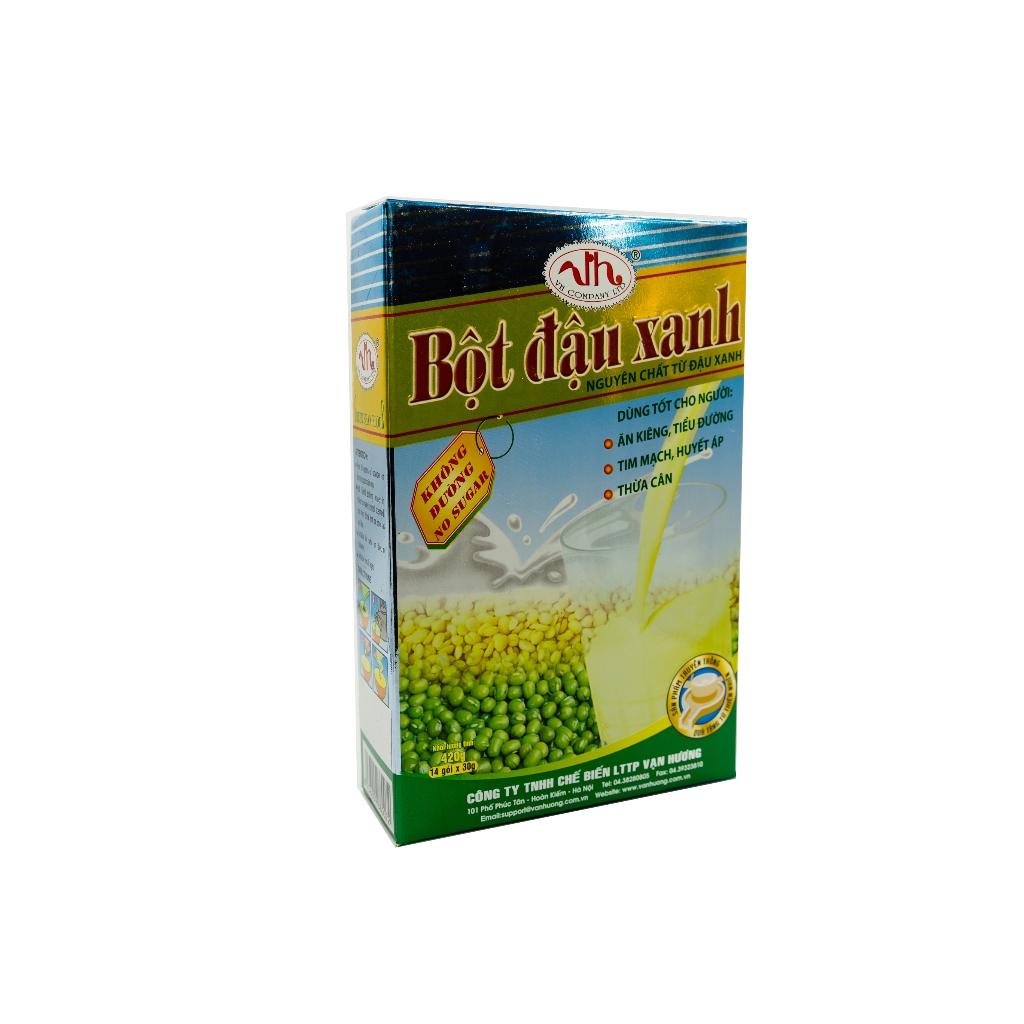 Bột đậu xanh nguyên chất dinh dưỡng Vạn Hương (có đường/không đường)