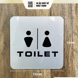 BẢNG TOILET • BẢNG TREO NHÀ VỆ SINH • ALU NHŨ BẠC SANG TRỌNG [B03]