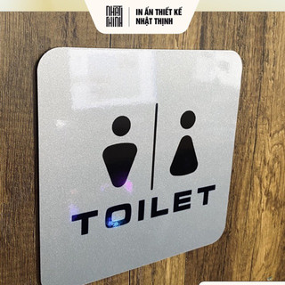 BẢNG TOILET • BẢNG TREO NHÀ VỆ SINH • ALU NHŨ BẠC SANG TRỌNG [B03]