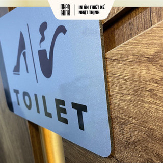 BẢNG TOILET • BẢNG NHÀ VỆ SINH • ALU NHŨ BẠC