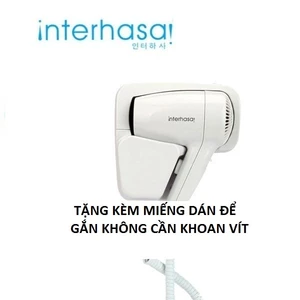 máy sấy tóc Hàn Quốc Intehasa cho khách sạn, resort, nhà hàng, biệt thự (đẹp, sang trọng) treo tường bảo hành 12 tháng