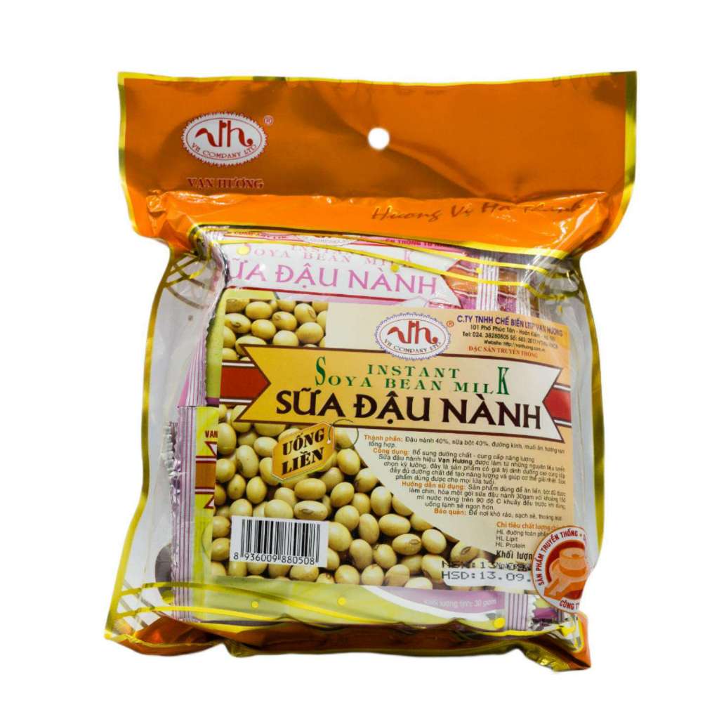 Bột sữa đậu nành nguyên chất dinh dưỡng Vạn Hương (có đường/không đường) bổ sung Canxi
