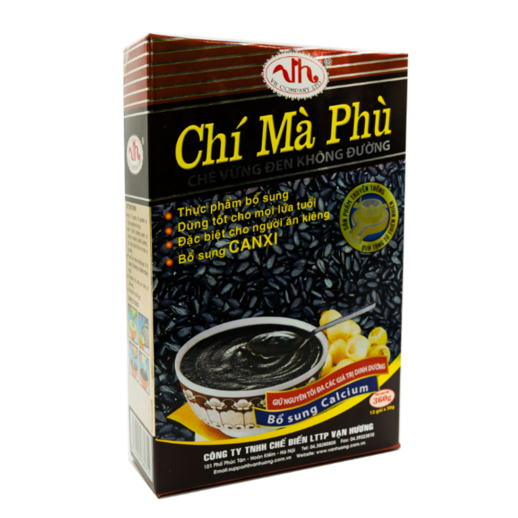 Chè vừng đen (Chí mà phù) Vạn Hương thơm ngon bổ dưỡng (Có đường/Không đường)
