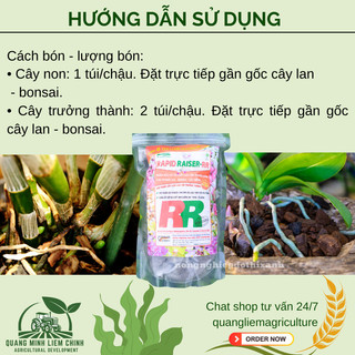 Phân Hữu Cơ Túi Lưới Cao Cấp Rapid Raiser - Bonsai Cây Kiểng – (Gói 500gram/36 Túi Nhỏ 6gram)