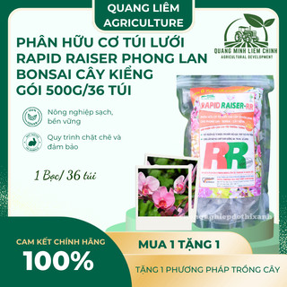 Phân Hữu Cơ Túi Lưới Cao Cấp Rapid Raiser - Bonsai Cây Kiểng – (Gói 500gram/36 Túi Nhỏ 6gram)