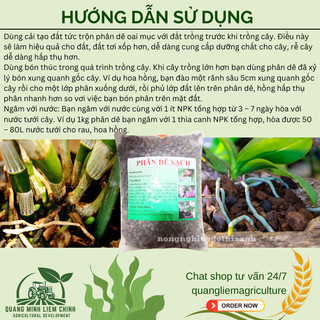 Phân Dê Sạch Đã Qua Xử Lý Phơi Khô, chuyên dùng cho phong lan cây kiểng Bonsai (Gói 500GRAM/1KG)