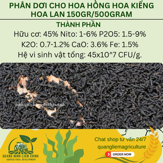 Phân Dơi Nguyên Chất Thuận Phát Cho Hoa Hồng, Hoa Kiểng Hoa Lan - Túi 150gram/500gram