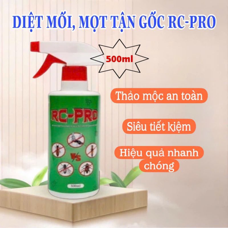 Xịt Diệt Mối, Mọt, Kiến, Gián tận gốc - chai xịt RC PRO thảo mộc an ...
