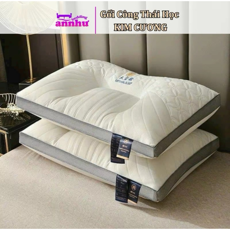 Gối Công Thái Học Kim Cương Kích Thước 48*74cm An Như Bedding