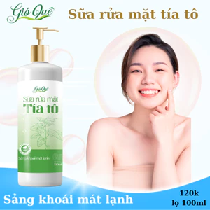 Sữa rửa mặt tía tô Gió Quê
