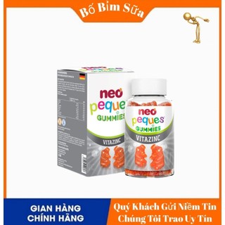[ Chính Hãng ] NEO KIDS Gummies Kẽm Hữu Cơ Neo Kids Hộp 60 Viên Nhai