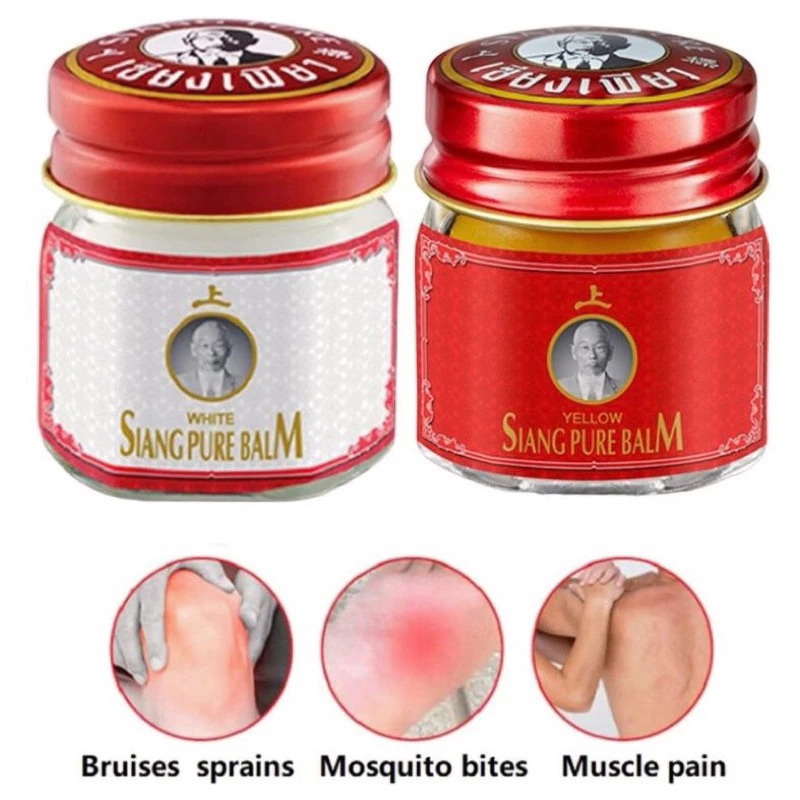 Dầu cù là Ông Già Siang Pure Balm 12g, 40g (Đỏ/Trắng) Nội Địa Thái Lan