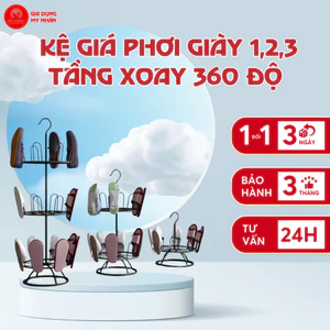 Kệ giá phơi giày 1,2,3 tầng xoay 360 độ tiện lợi tiết kiệm không gian