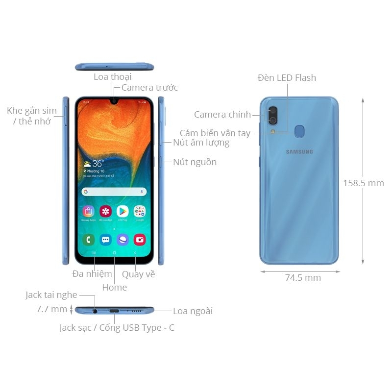 SAMSUNG A30 RAM 4GB/64GB | Shopee Việt Nam