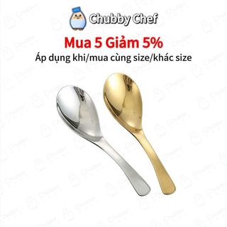 Muỗng thìa inox được làm từ thép không gỉ sáng bóng có cán cầm dài muỗng ăn súp đầu tròn tiện lợi sang trong decor