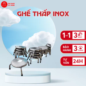 Ghế thấp inox, ghế ngồi xổm, ghế nhặt rau, ghế thấp dùng tại nhà