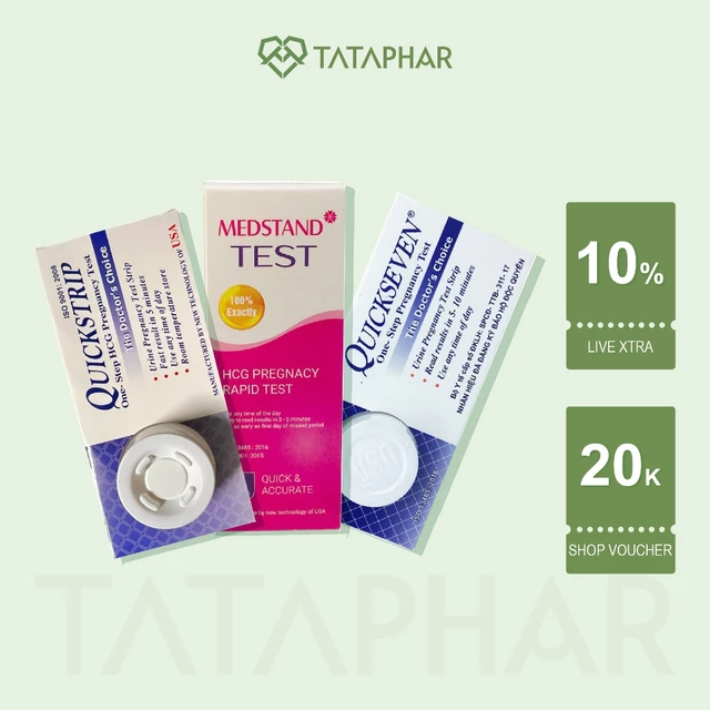 Que thử thai Quickstrip, QuickSeven, Que thử thai Medstand - Dễ dàng, nhanh chóng, chính xác