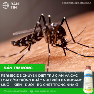 Dung dịch pha nước diệt kiến, gián, ve, rận, bọ chét Hantox-200 (1 Lít) - Sản phẩm Cty Dược Hanvet