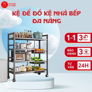 Kệ Để Đồ Kệ Nhà Bếp Đa Năng Kệ để rau củ lò vi sóng nhà bếp tiện lợi 3/4/5 tầng My Nhân