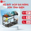 Kệ bát đũa đa năng có nắp đậy 85cm, 95cm, 96cm sơn tĩnh điện