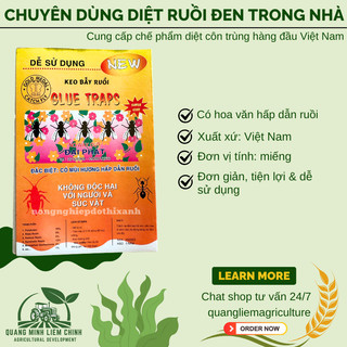 Keo dính ruồi Siêu Dính (có mồi), Miếng keo dán ruồi, Miếng bẫy ruồi HÀN QUỐC Glue Traps