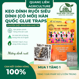Keo dính ruồi Siêu Dính (có mồi), Miếng keo dán ruồi, Miếng bẫy ruồi HÀN QUỐC Glue Traps
