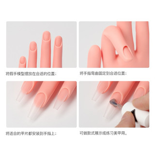 Bàn tay silicon kẹp bàn - bàn tay giả học nail , thực hành , cán ngón tay có thể uốn cong tuỳ chỉnh