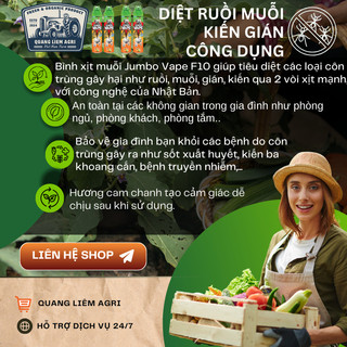 Chế phẩm xịt côn trùng, xịt muỗi Jumbo vape, hương cam chanh (chai 600 ml)