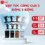 Kẹp tóc càng cua 3 răng 5 răng đen nhám bóng My Nhân