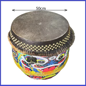 Trống múa lân đóng đinh Trung Quốc 4 tấc, 4.5 tấc, 5 tấc (tặng kèm dùi)