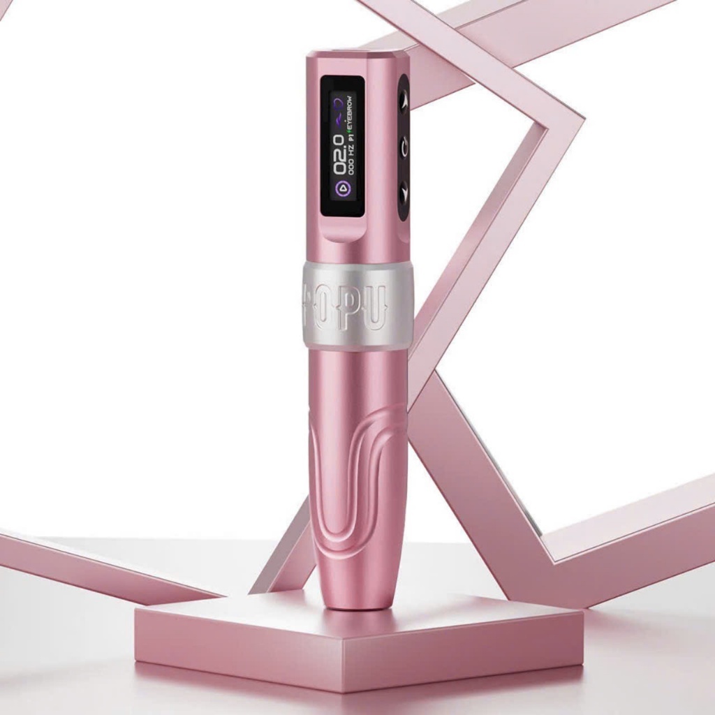 Máy xăm không dây POPU MINI DIVA chuyên khắc lông mày, tạo bóng, kẻ mắt, phác thảo
