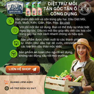 Dầu Diệt Mối Bio - Trừ Mối Ruồi Muỗi Kiến Gián, Rận, Rệp, Bọ Chét (Chai 550ml)