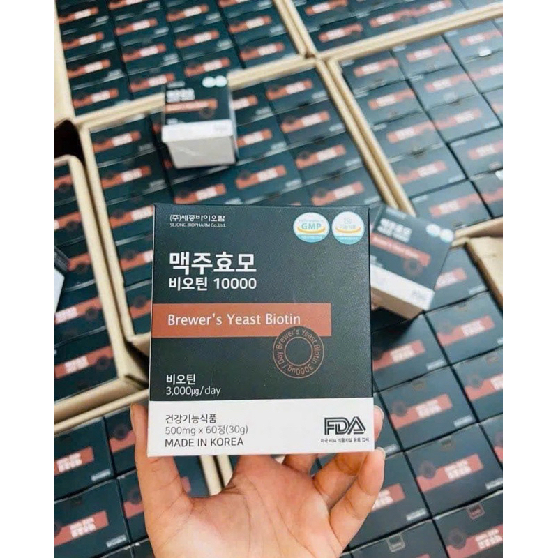 VIÊN UỐNG MỌC TÓC BIOTIN MEN BIA KHÔ SEJONG BIOPHARM | Shopee Việt Nam