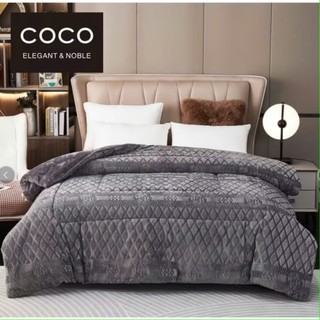 Chăn Nỉ Lông Cừu  Chăn ấm mùa đông COCO Siêu Dày Mịn Kích Thước 2mx2m2 Chăn lông thỏ Coco Nhập Khẩu
