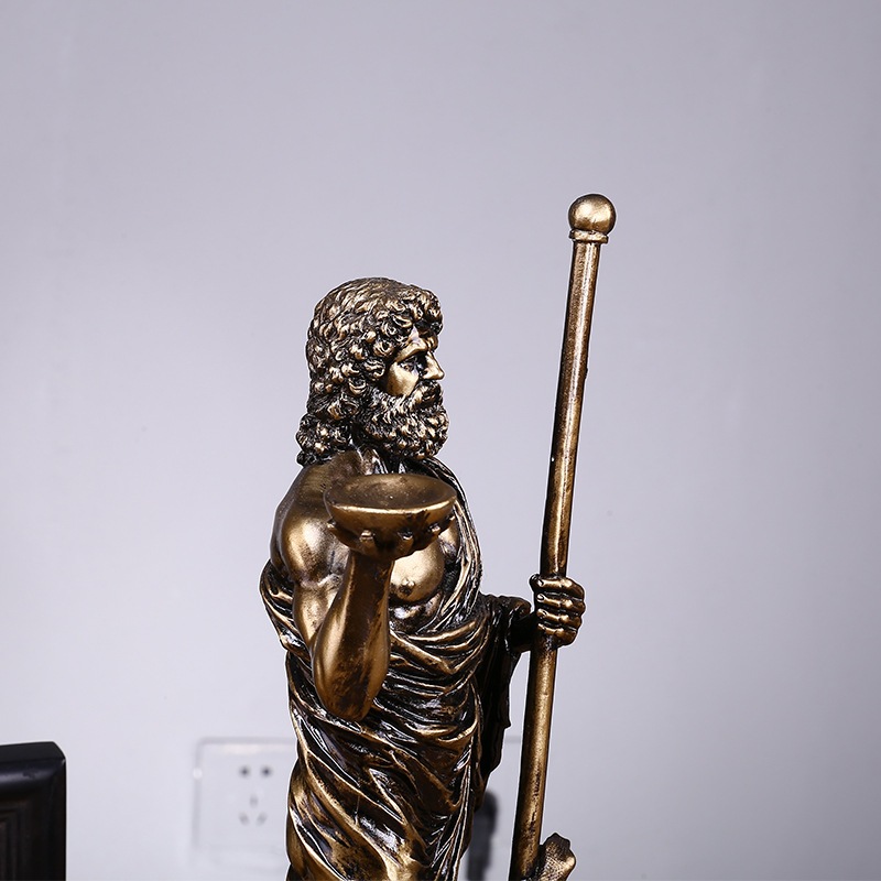 Thần Y học Asclepius, tượng trưng bày bàn làm việc, quà tặng ý nghĩa