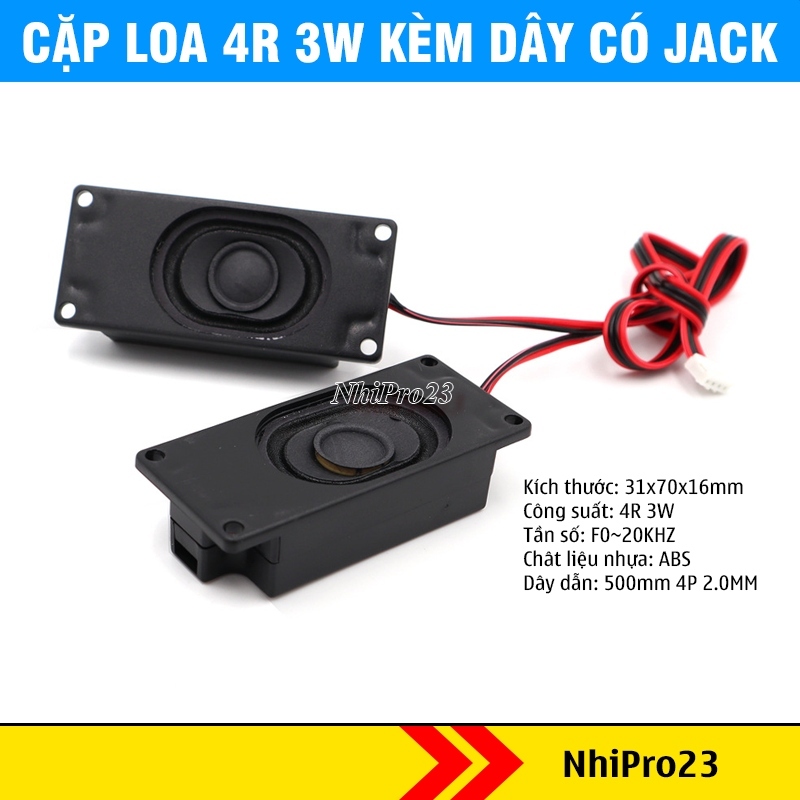 Cặp loa 4R 3W có ra dây cho loa máy tính quảng cáo loa tv lcd loa loa ...