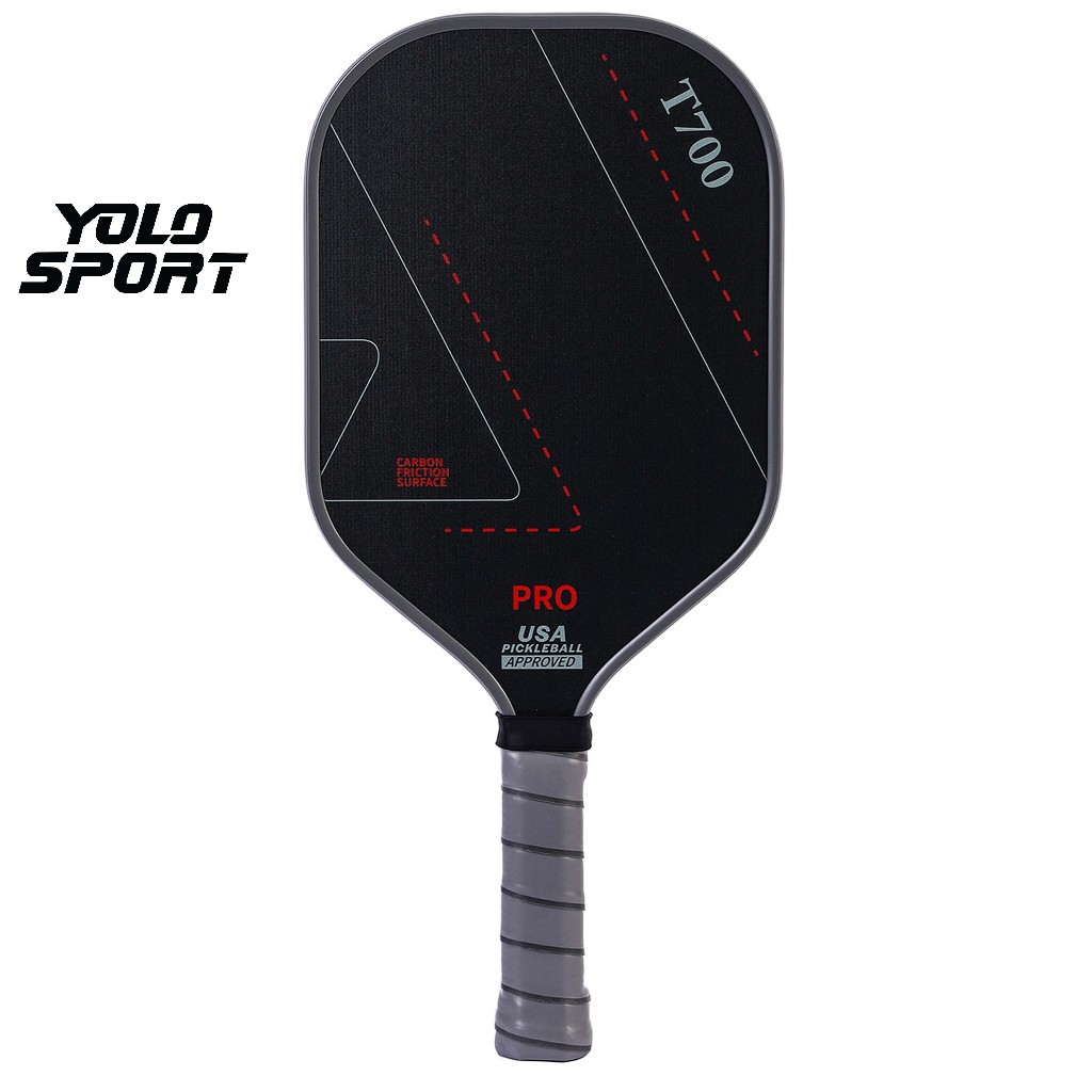 Vợt Pickleball T700 Pro Sợi Carbon Mặt Nhám Dày 16mm Công Thủ Toàn Diện Thiết Kế Rỗng Tiêu Chuẩn USAPA Bền Chất Lượng