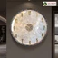 Đồng Hồ Treo Tường Trang Trí KHẢM BÀO NGƯ hình tròn kiểu dáng đơn giản hiện đại ViVa Decor V007