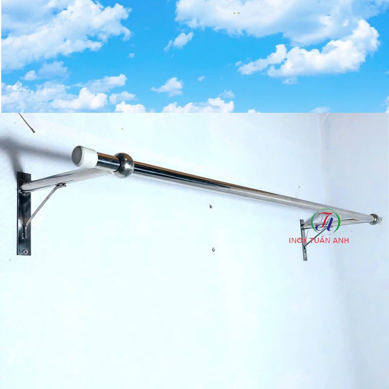 Thanh treo inox - Thanh phơi, sào phơi quần áo gắn tường inox 2TA2TT ...