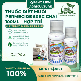 Thuốc diệt muỗi Permecide 50EC - Chai 100ml HỢP TRÍ, ruồi muỗi kiến gián các loại côn trùng