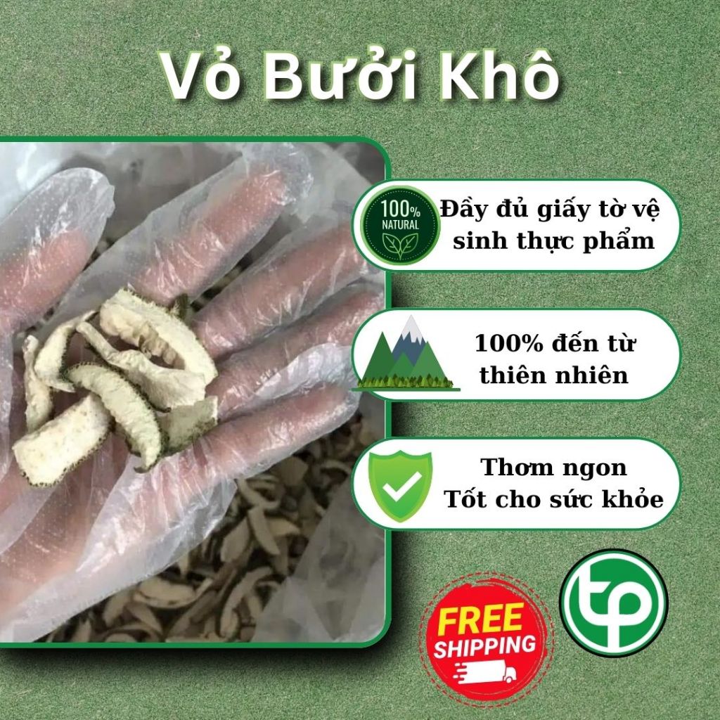 [Thảo Dược] Vỏ Bưởi Khô Sấy Khô Nguyên Chất - Hàng Loại 1 -  100gram