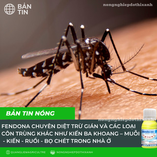Thuốc diệt côn trùng trong nhà Fendona 10SC HỢP TRÍ, ruồi muỗi kiến gián (chai 50ml)