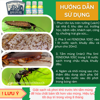 Thuốc diệt côn trùng trong nhà Fendona 10SC HỢP TRÍ, ruồi muỗi kiến gián (chai 50ml)