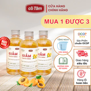 Giấm ăn Cô Tâm 280ml, hương mơ đặc trưng Apricot Vinegar