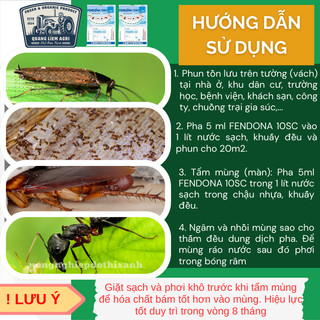 Thuốc diệt côn trùng trong nhà Fendona 10SC HỢP TRÍ, ruồi muỗi kiến gián (GÓI 5ML)